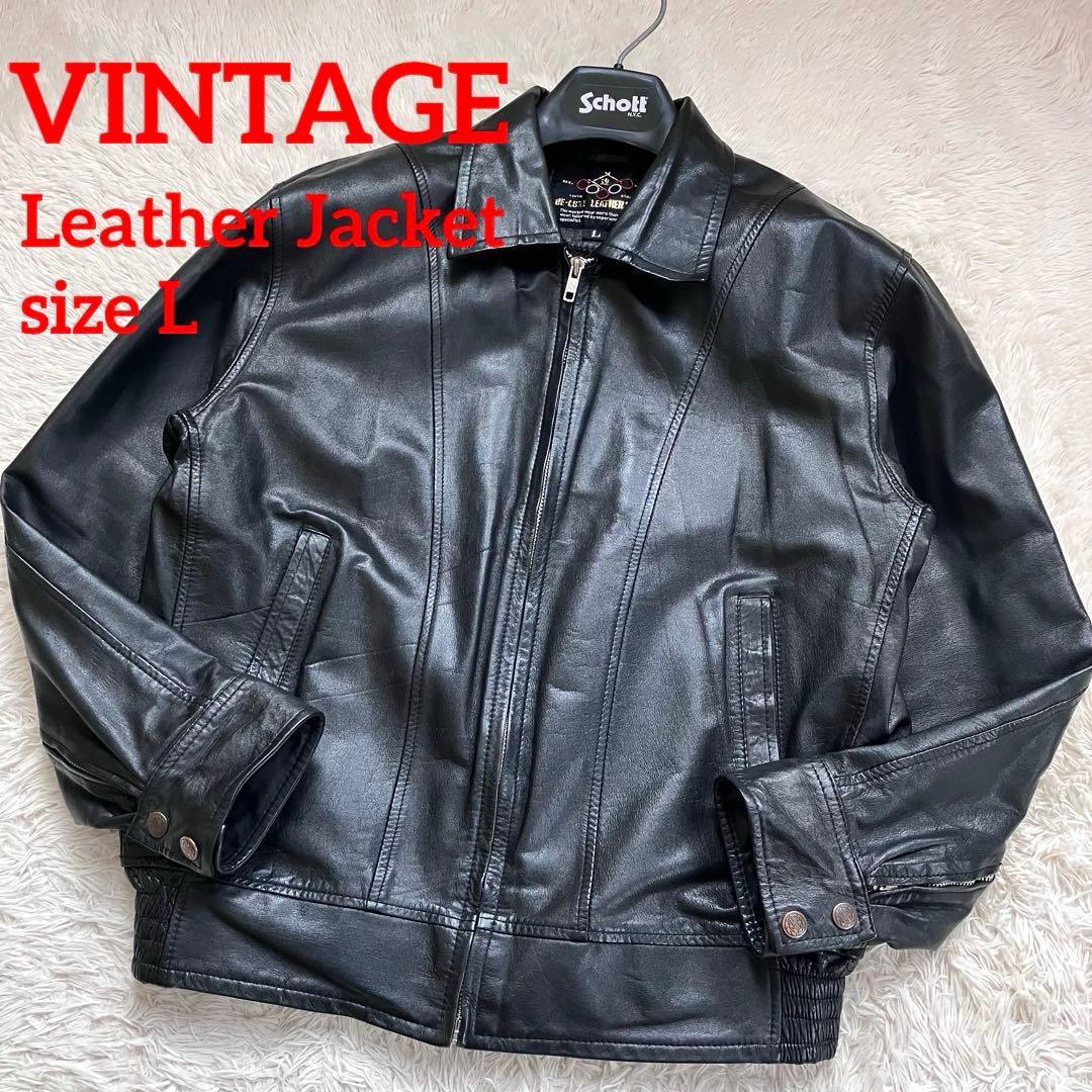 ✨美品✨A-2 レザージャケット シングルライダースジャケット チェック柄 L チェック柄レザーライダースジャケット | Lilyme selectshop