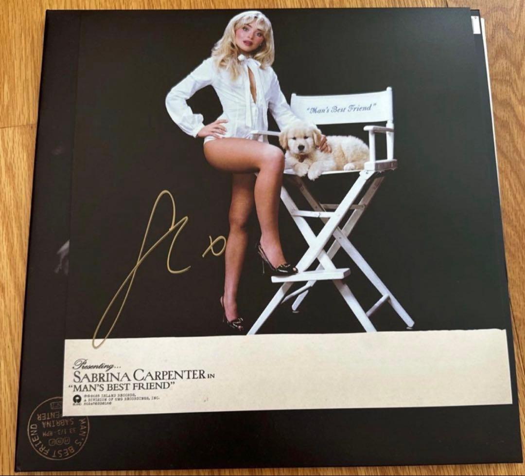 sabrina carpenter Man's Best FriendサインLP - メルカリ