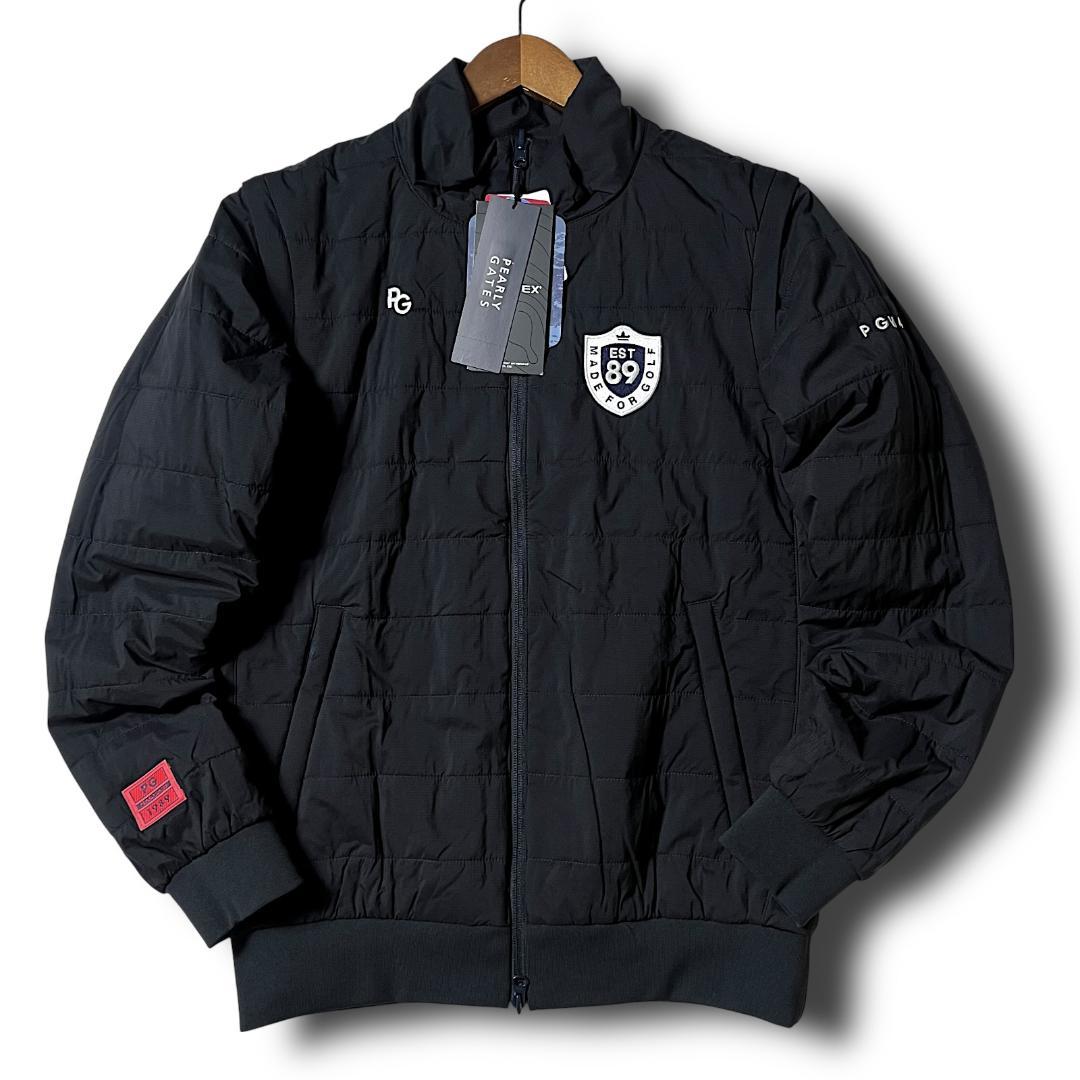 4 パーリーゲイツ 定価5.5万 リバーシブル 4wayジャケット ベスト 濃紺