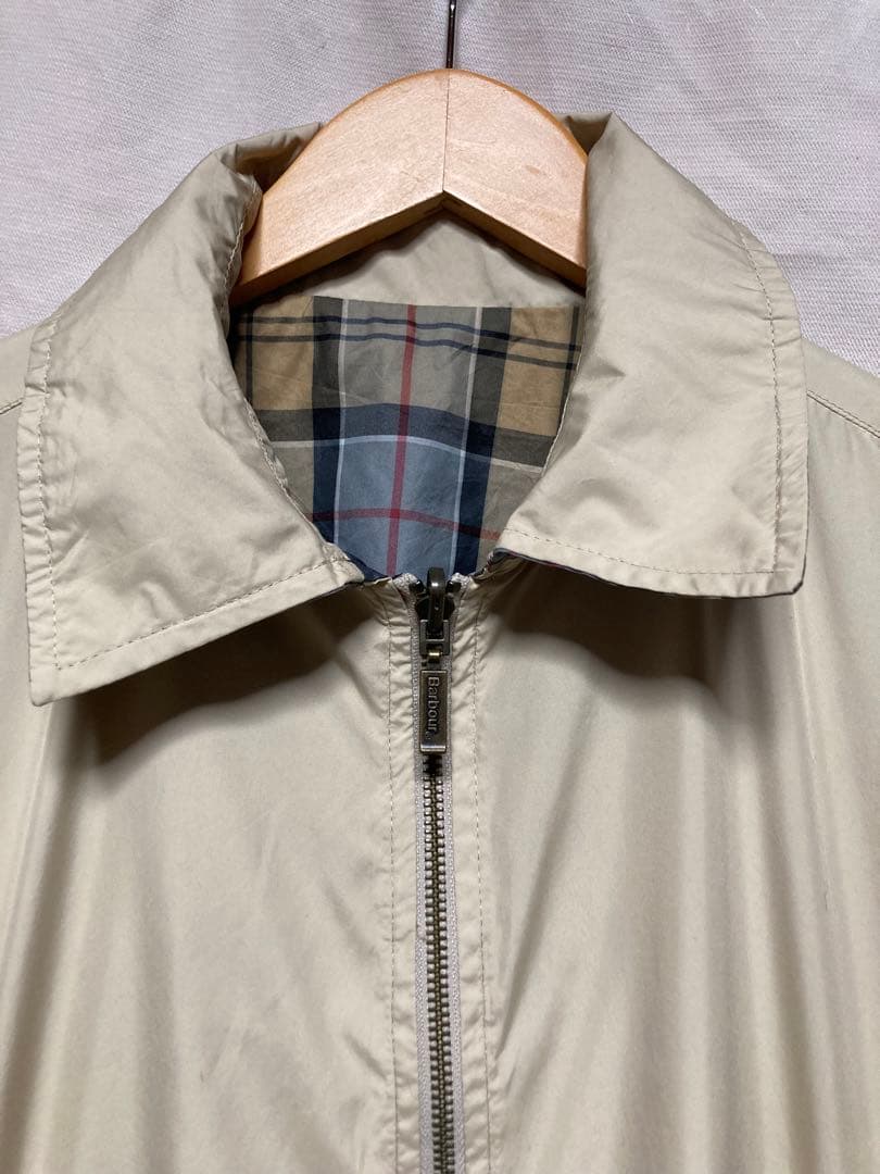 Barbour チェック柄 リバーシブル スイングトップ L