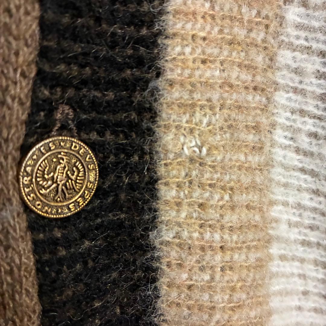 ヴィンテージ】バークレイ 60s 鷲ボタン モヘアカーディガン XL 60s