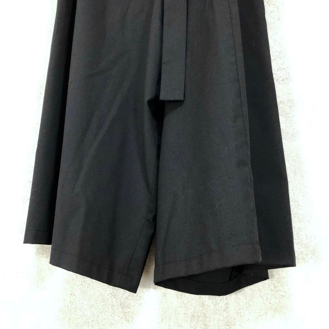 LIMI feu リミフゥ ベルテッド変形ワイドパンツ 黒 ブラックの通販はau