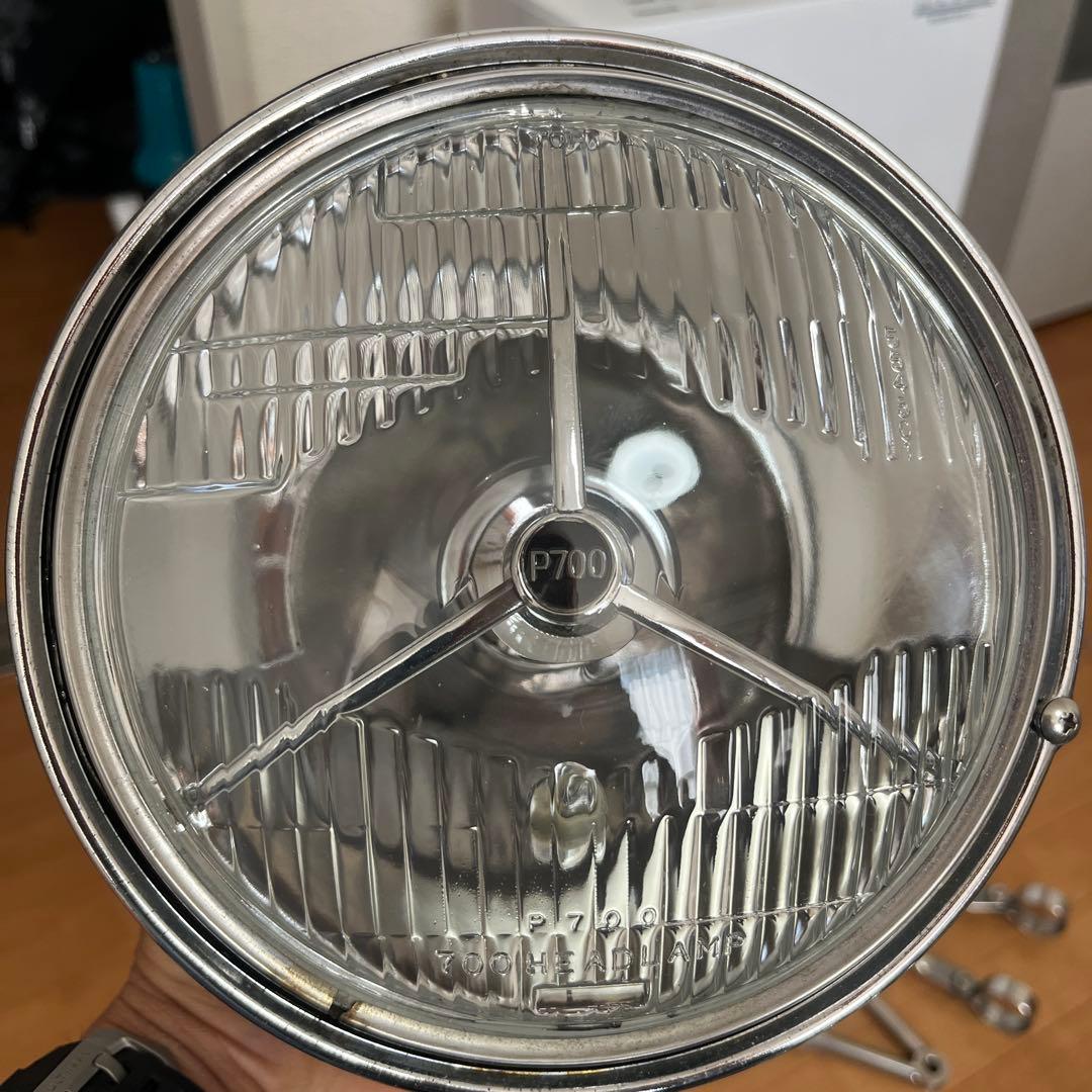 P700 ルーカスヘッドライト 電圧計　SR 400 MY SR400 #02 【ペイトンプレイス ルーカスライト 電圧計付き】 - YouTube