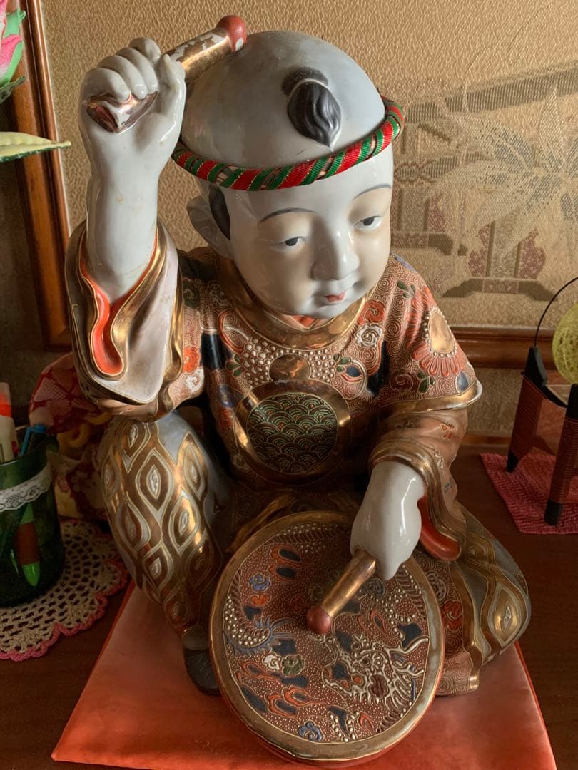 太鼓打唐子人形 置物 - メルカリ