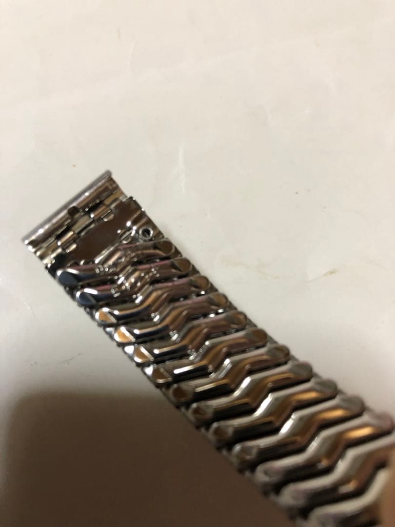 お買得 2本セット 腕時計の伸縮ベルト hamilton ベンチュラ等に 銀色