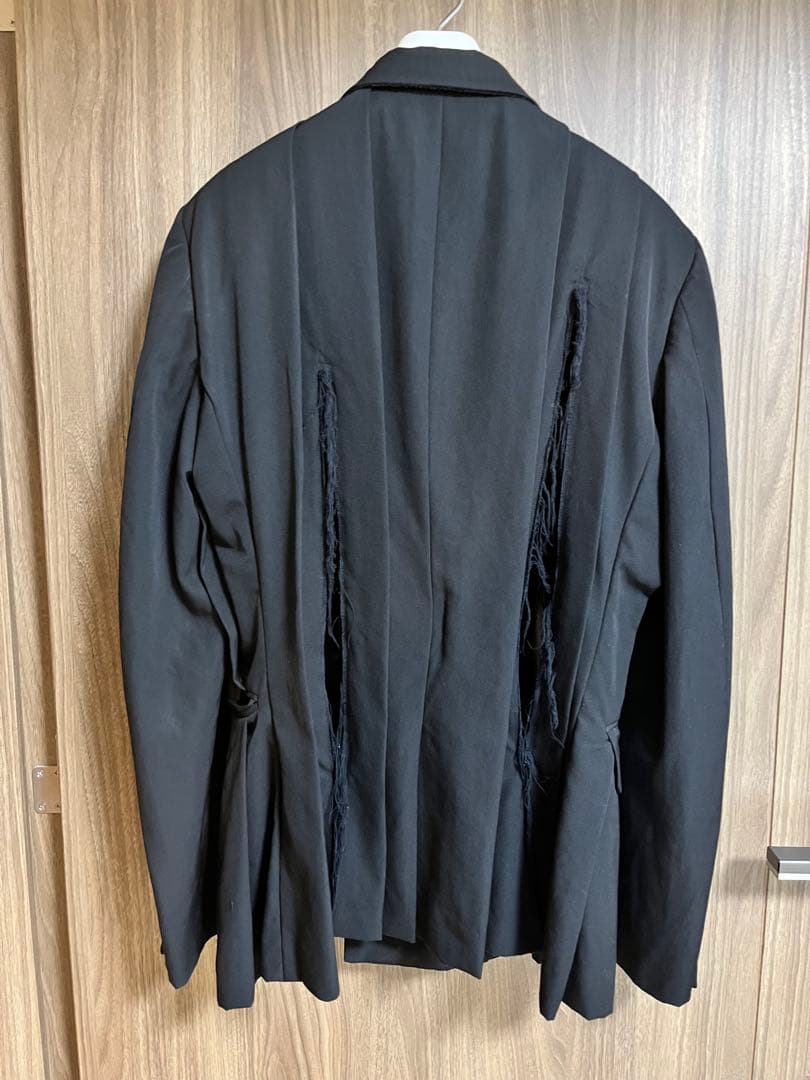 コムデギャルソンオムプリュス 切り裂き プリーツ ダブルジャケット