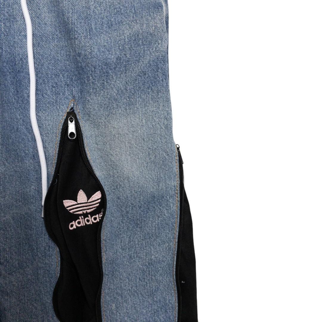 リメイク 4ジップ トラック デニムパンツ C-4576 - メルカリ