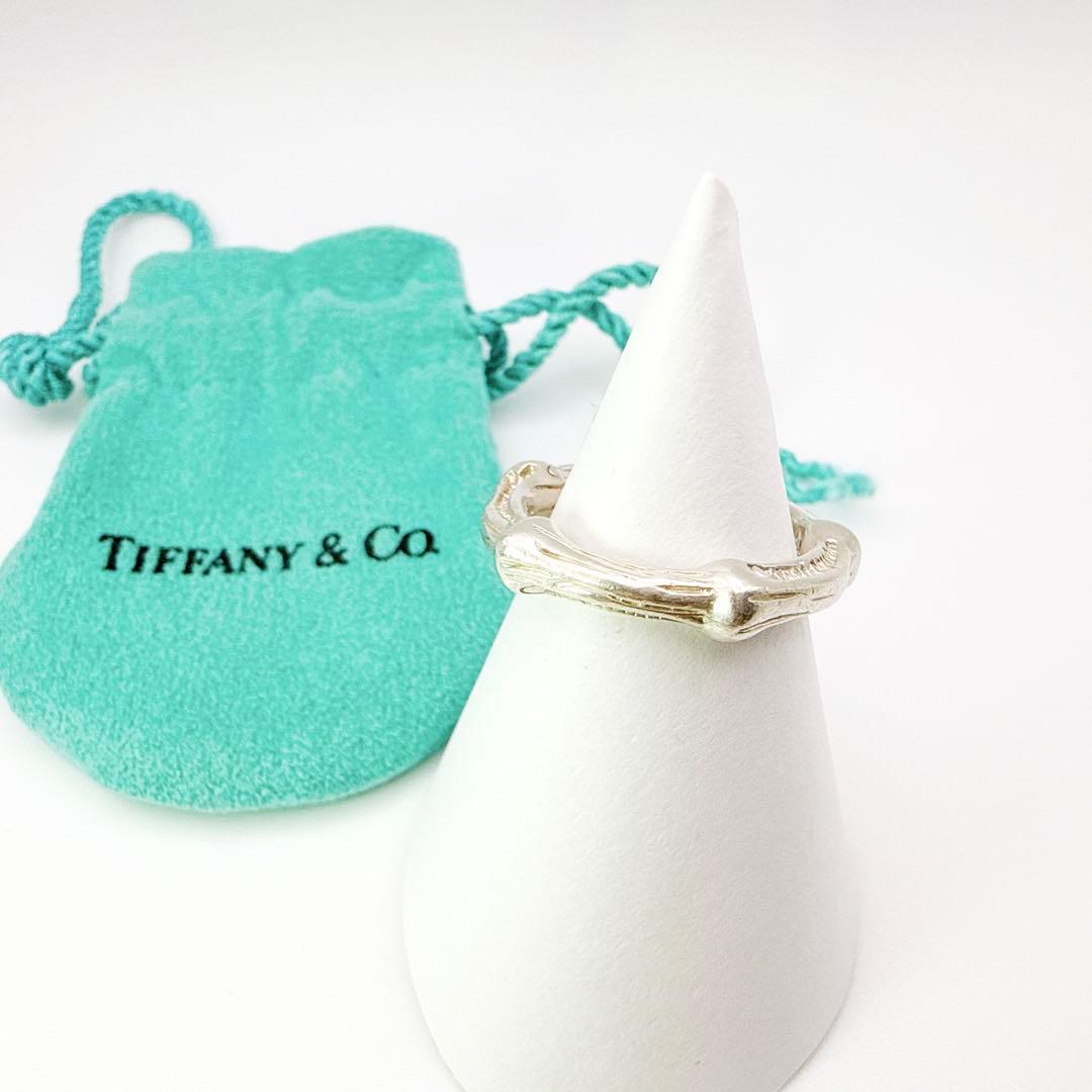2982-2 保存袋付き美品✨Tiffany バンブー　リング　指輪　10号 TIFFANY ティファニー バンブーリング 指輪 1996 シルバー 925 約10号