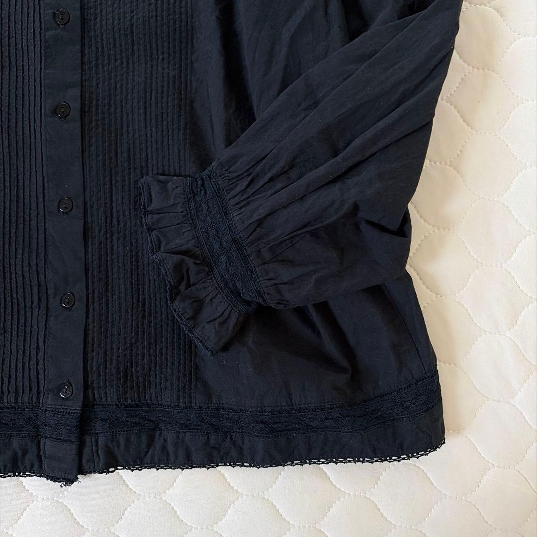 24SS】BEARDSLEY リバーレースヨークブラウス ブラック - メルカリ