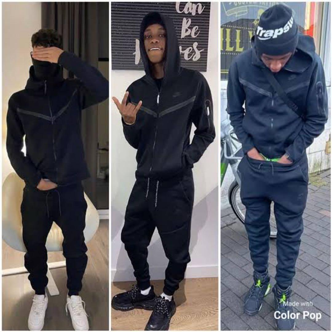 NIKE テックフリース サイズS 黒 ブラック セットアップ - メルカリ