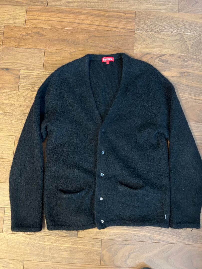 Supreme Heather Mohair Cardigan 黒Lモーガン蔵人 - メルカリ