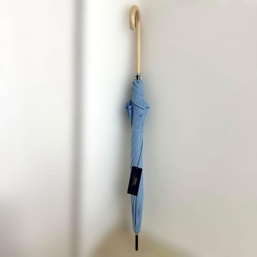 新品未使用タグ付） ポロラルフローレン長傘 ロゴ刺繍スカイブルー60