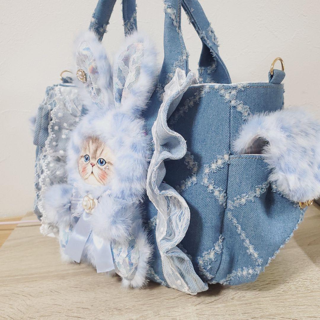 ハンドメイド サイドポケット付きトート バッグ コヤンイサムチョン