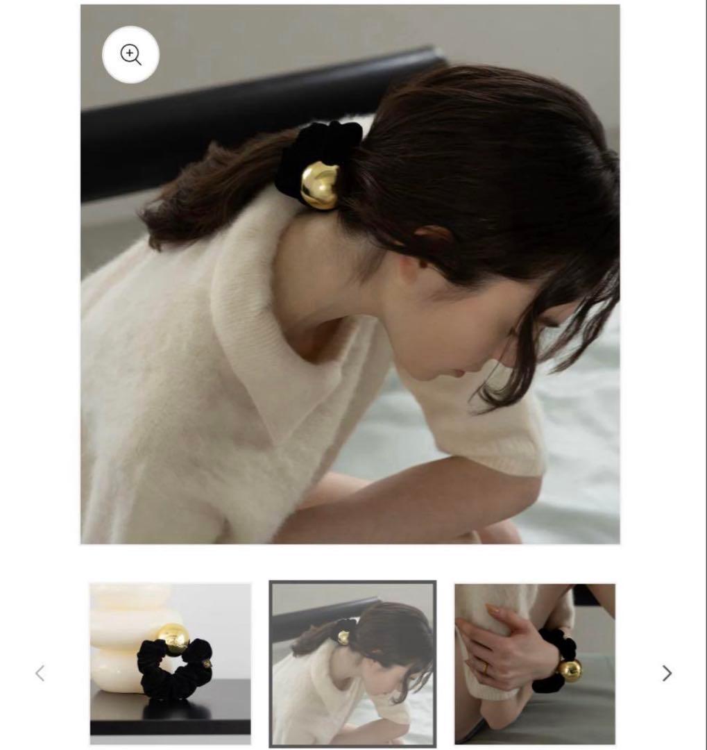 LOEM TOKYO ロエムトウキョウ ブラックmoon シュシュ - メルカリ