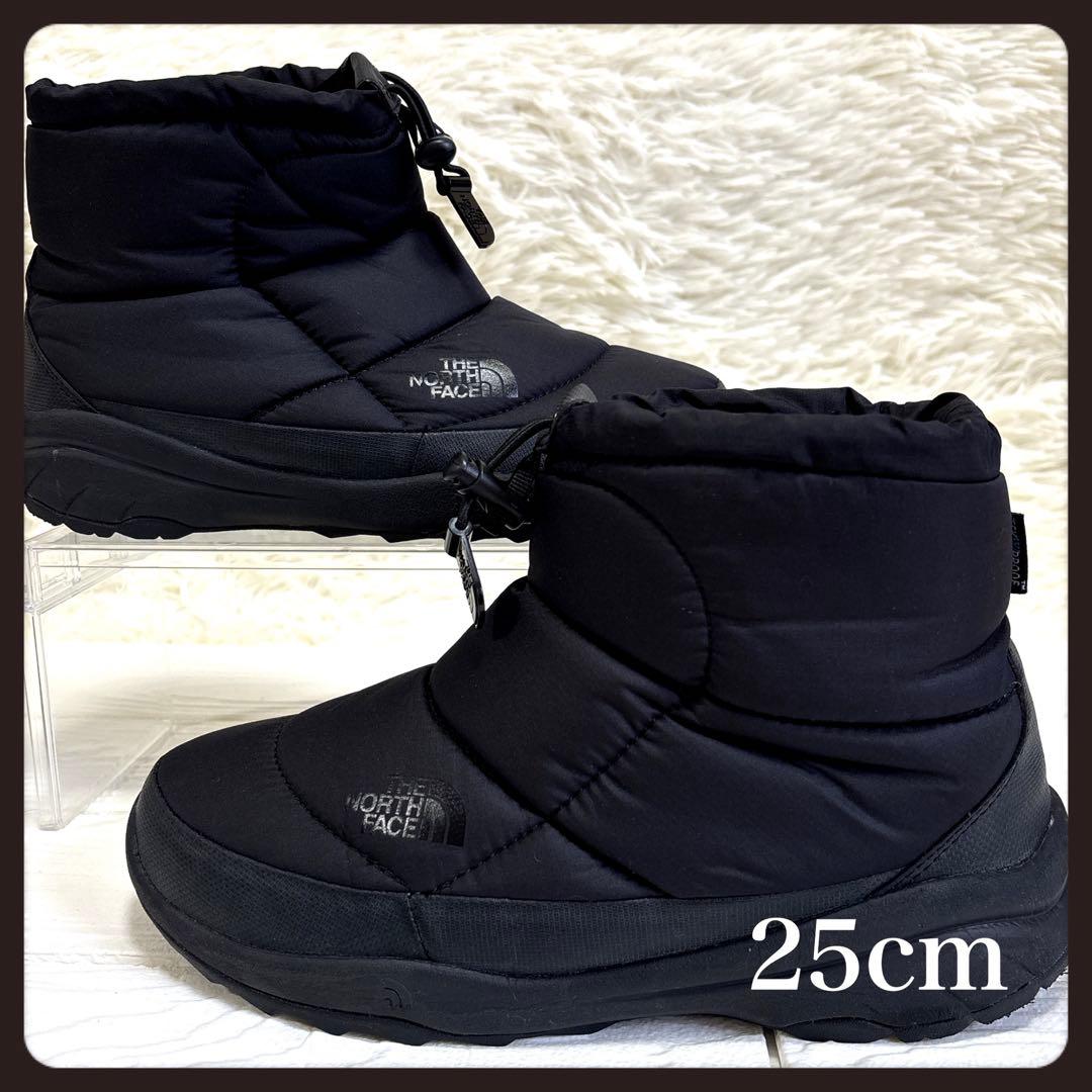 防水✨ノースフェイス スノーブーツ ヌプシ ブーティー アルファドライ 黒 25 THE NORTH FACE（ザ ノースフェイス） 爆買 スノーブーツ 防水