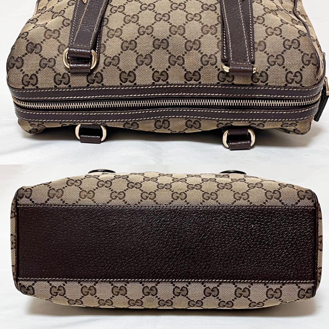 GUCCI グッチ ミニボストン ハンドバッグ GGキャンバス 152457 - メルカリ