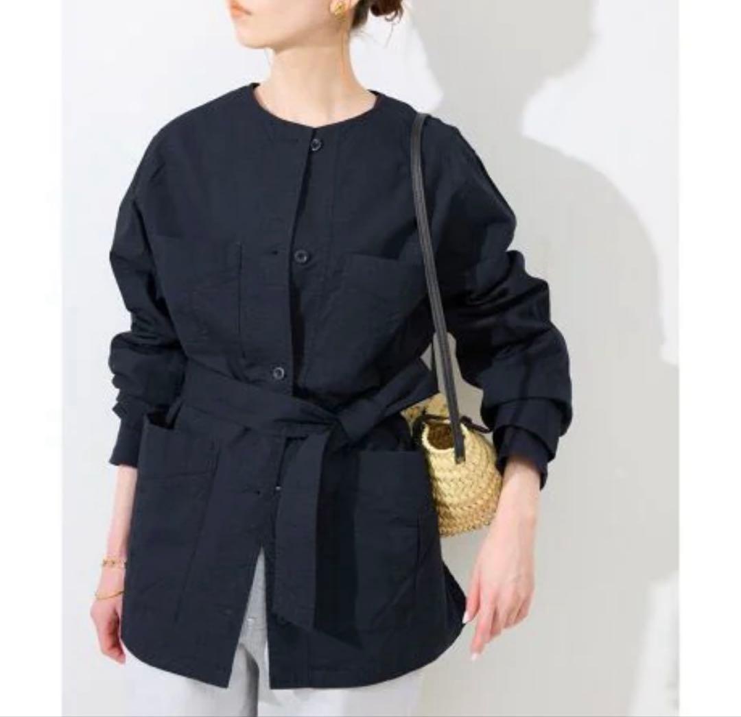 ノーカラーサファリブルゾン　スローブイエナ ノーカラーサファリブルゾン | スローブ イエナ(SLOBE IENA) | マルイ