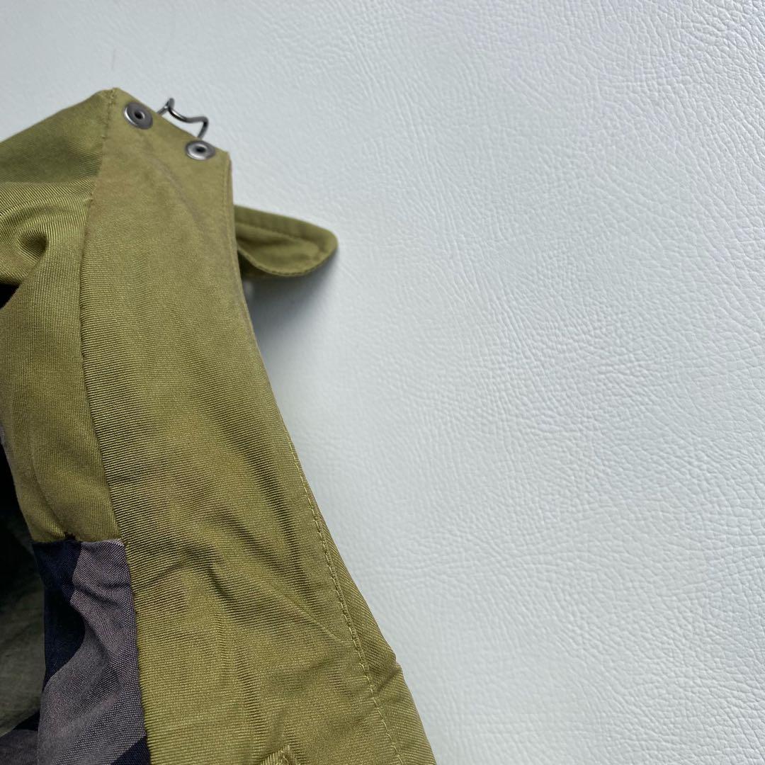 未使用級/メガチェック】バーバリーロンドン トレンチ 46R カーキ