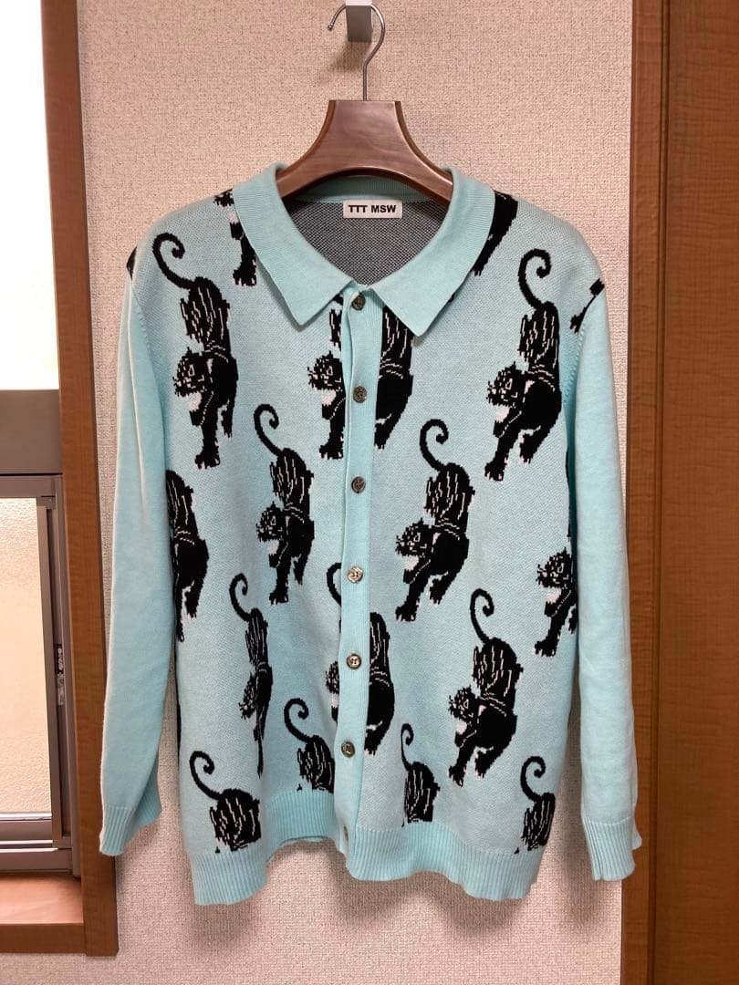 ttt_msw 21aw panther knit cardigan Lサイズ