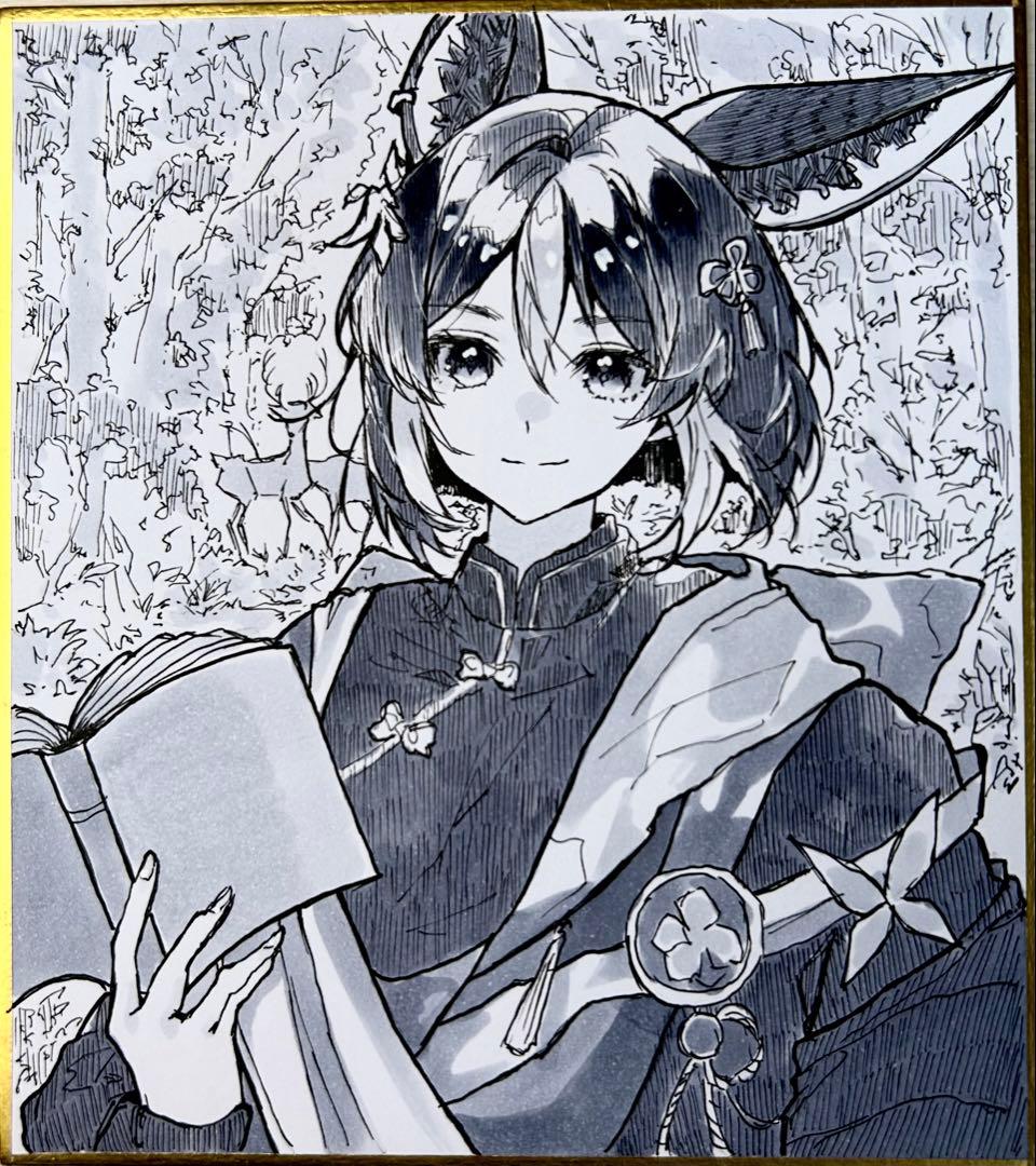 原画一点物】原神 ティナリ 手描き 色紙 イラスト ファンアート