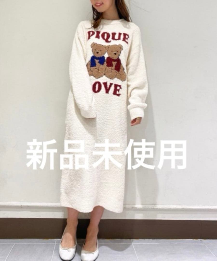 ベアジャガードワンピース ジェラートピケ もこもこ ジェラピケ くま