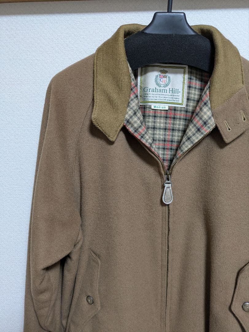 Graham Hill カシミヤ混 ハリントンジャケット - メルカリ