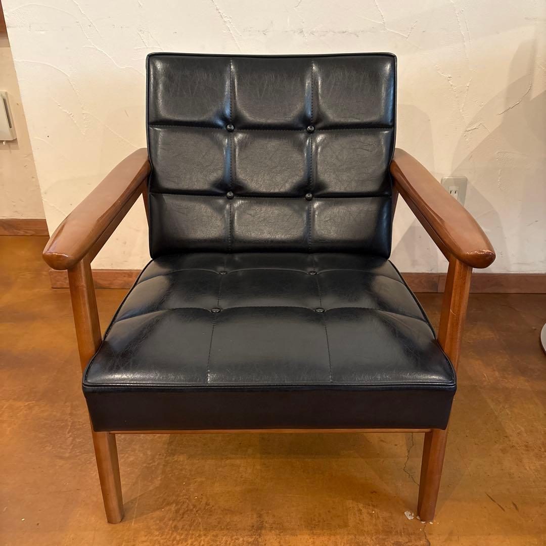 カリモク60 1人掛けソファ 黒① カリモク60 / karimoku Kチェア スタンダードブラック アームソファ 1