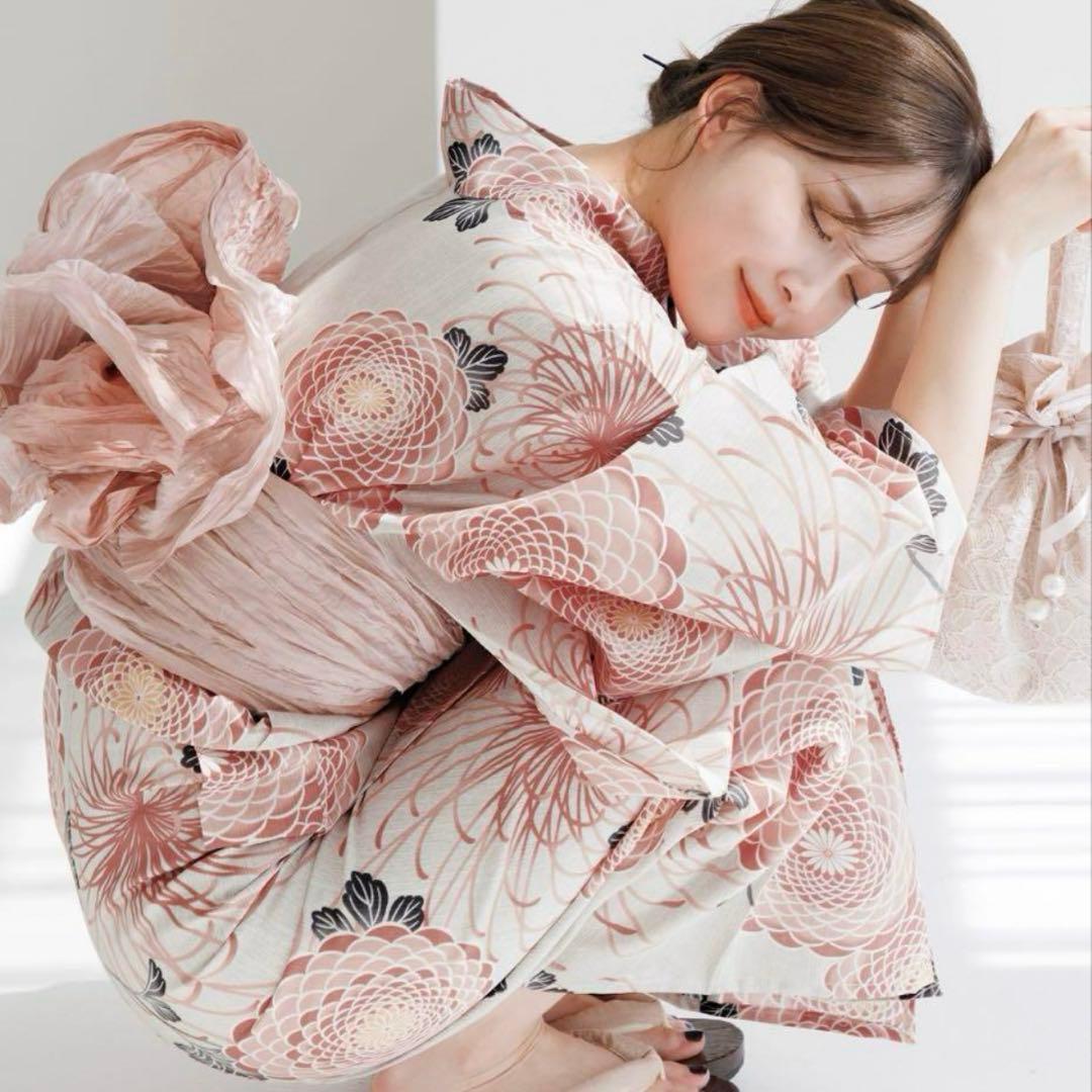 Dita 完売人気柄　浴衣　赤　ピンク　帯　セット 楽天市場】浴衣 セット 浴衣 レディース 3点セット 浴衣 大人 セット 4