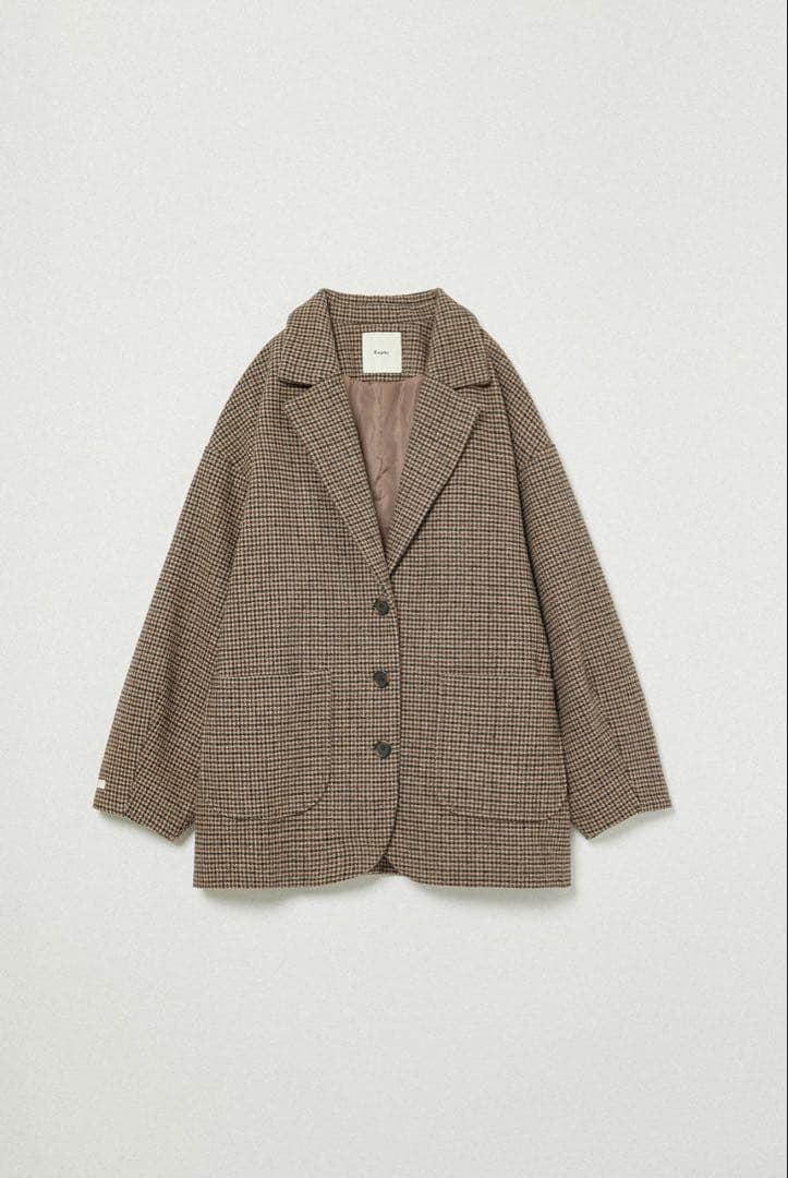 ジャケット・アウター Eaphi WOOL LIKE CHECK JACKET Eaphi wool like check jacket