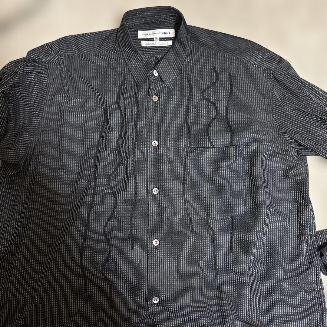 ギャルソン シャツ アーカイブ 初期 ステッチ ストライプ オム プリュス