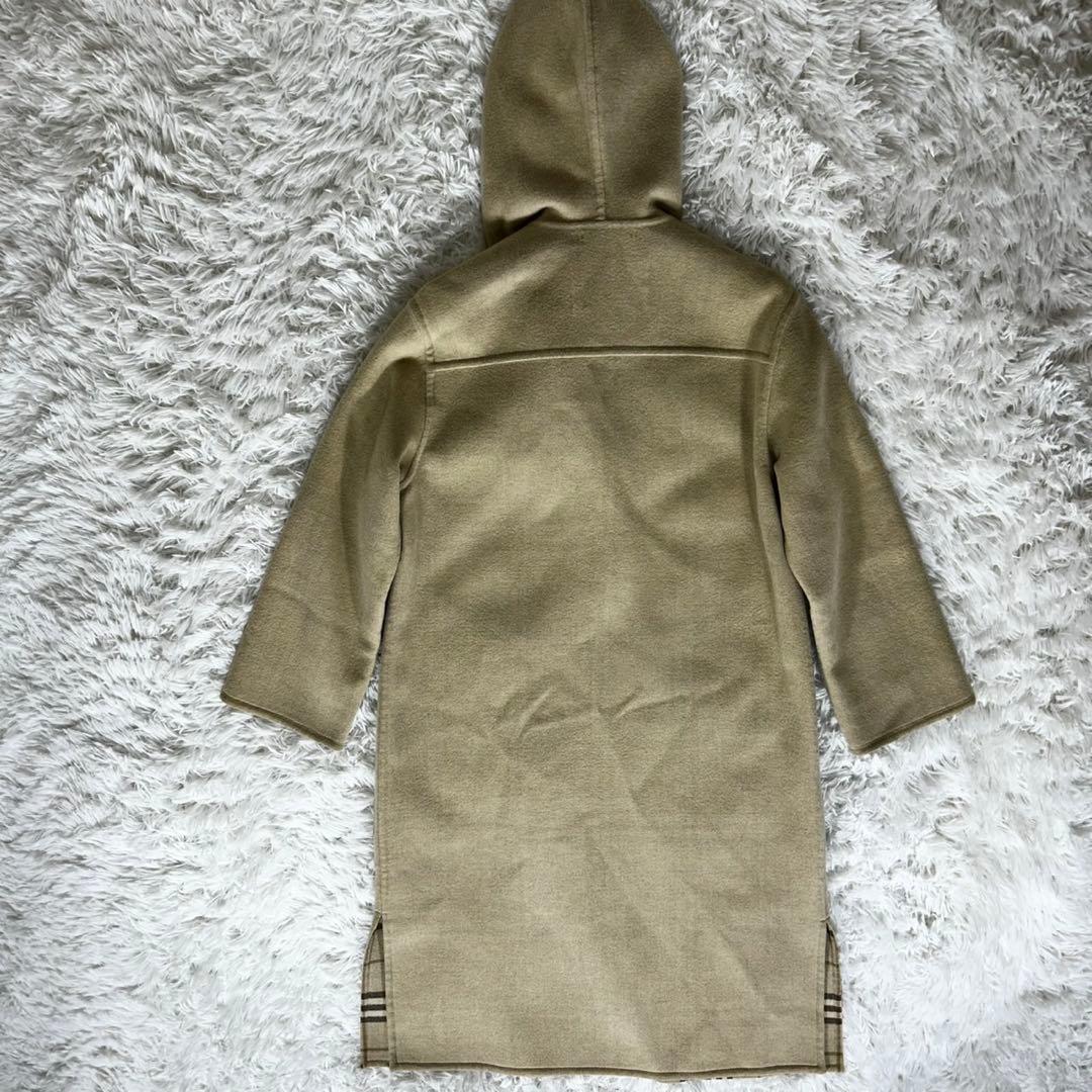 美品✨《バーバリーロンドン》カシミヤ混 ダブルフェイス フーデッドコート36