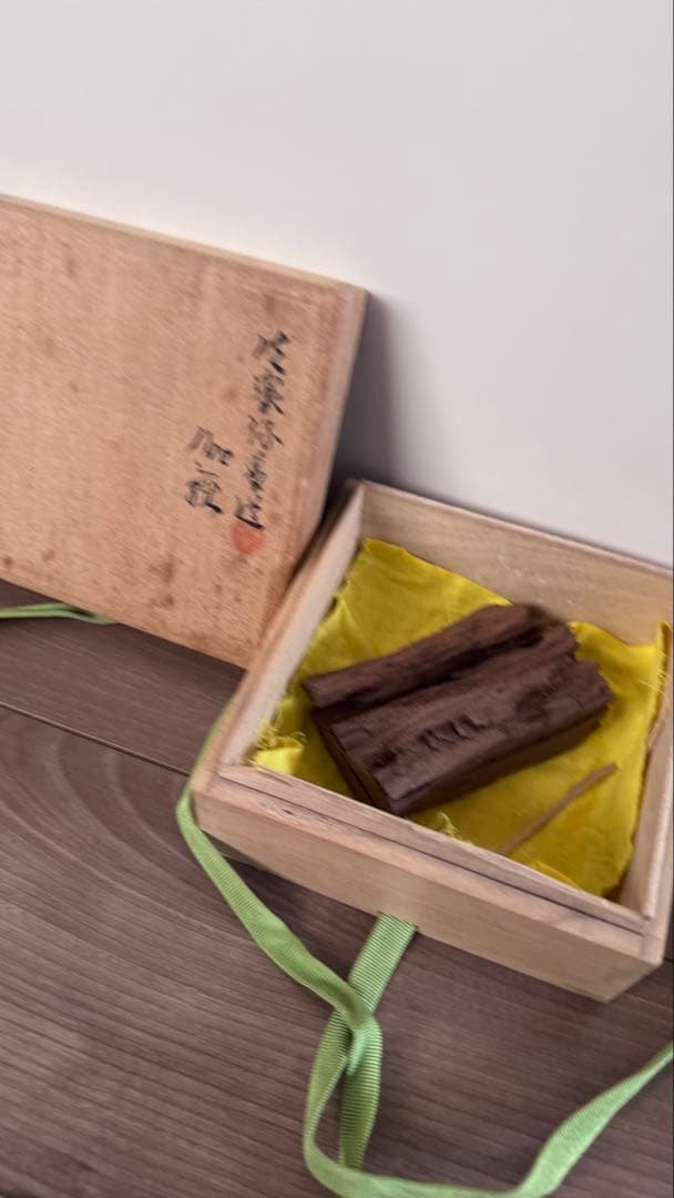 御家流香道《伽羅》落款印　108g 香木　沈香　茶道具　ベトナム産