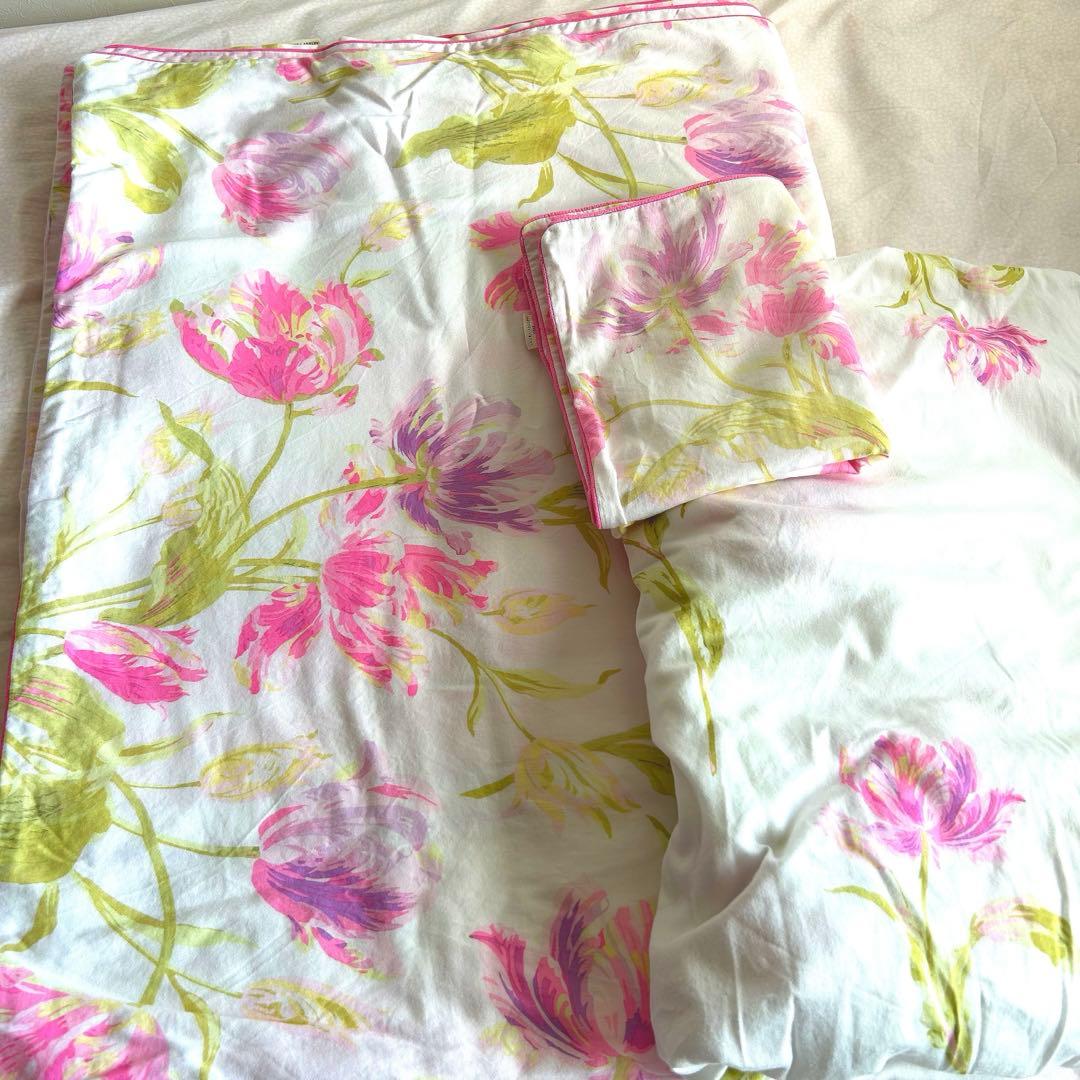 専用　ローラアシュレイ　ゴスフォード　掛け布団カバー　寝具カバーセット ローラアシュレイ ゴスフォード コットン100％サテン 掛けふとん