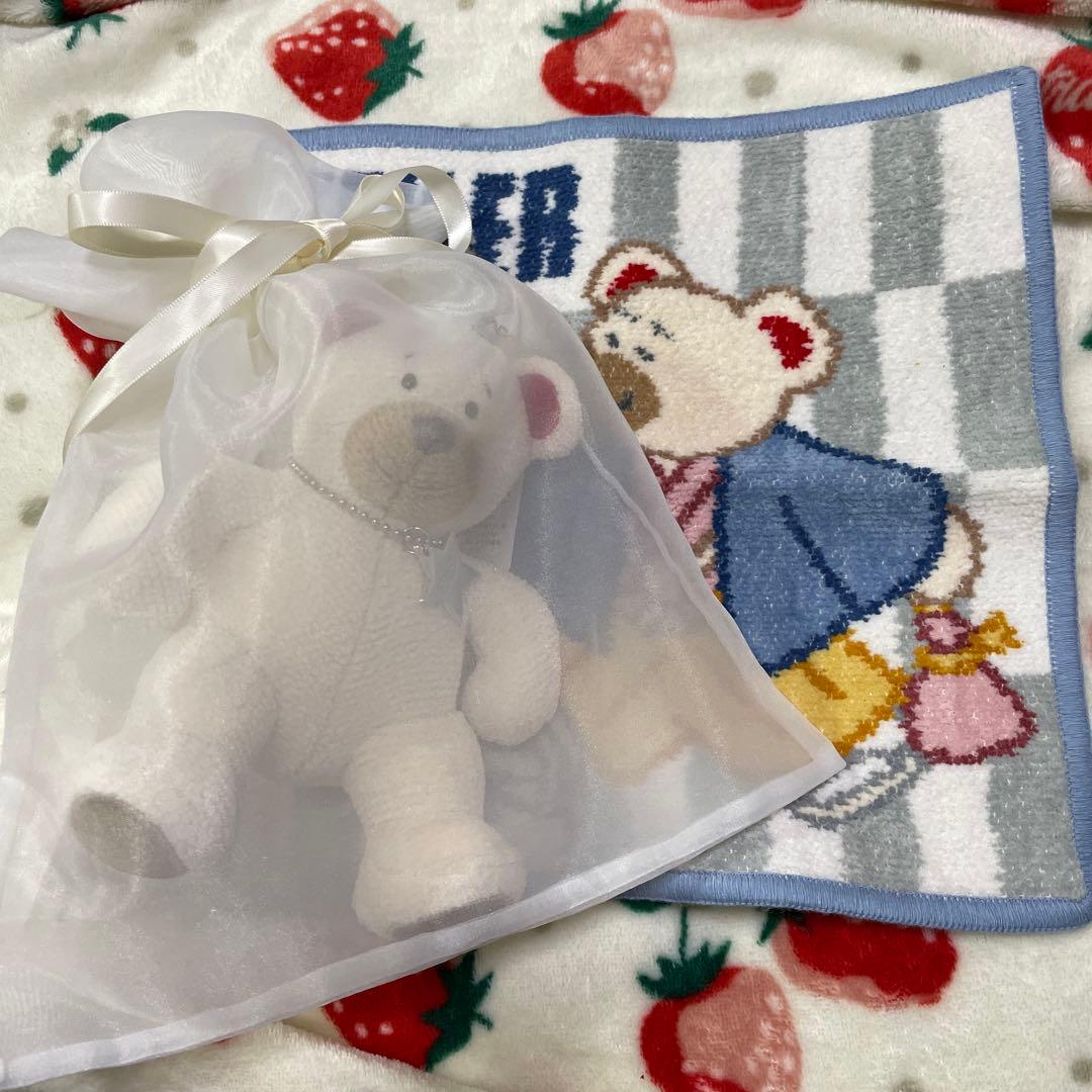 フェイラー　ぬいぐるみチャーム　ハンカチ　リーベ リーベ＆リリア ハンカチ(ネイビー): FEILER｜フェイラー公式