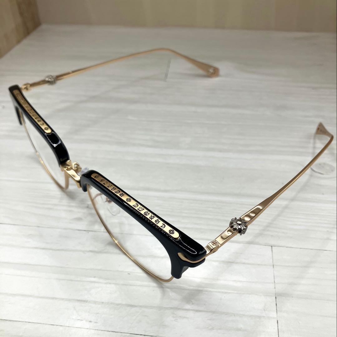 伊達メガネ ChromHearts ロンワンズ好きに！ゴールド - メルカリ