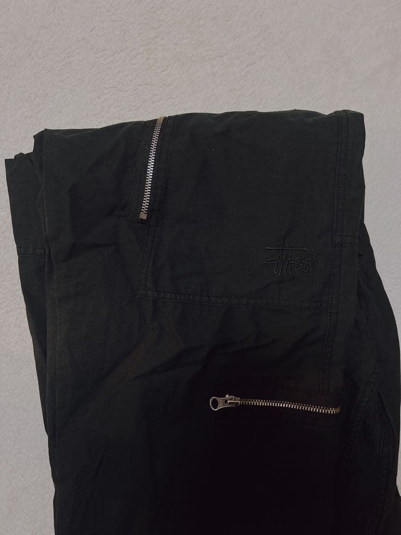 STUSSY NYCO flight pants \"M\" 黒