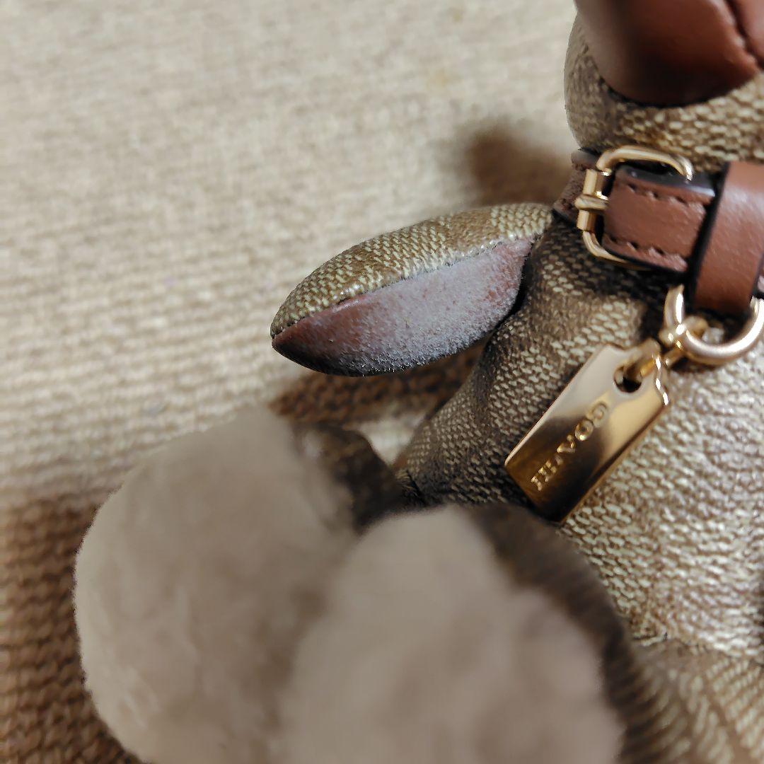 COACH テディベア クマ型レザーキーホルダー ブラウン 新品未使用