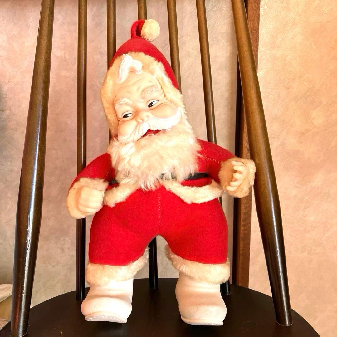 ヴィンテージ ラシュトン ラバーフェイス コカコーラ サンタ 人形