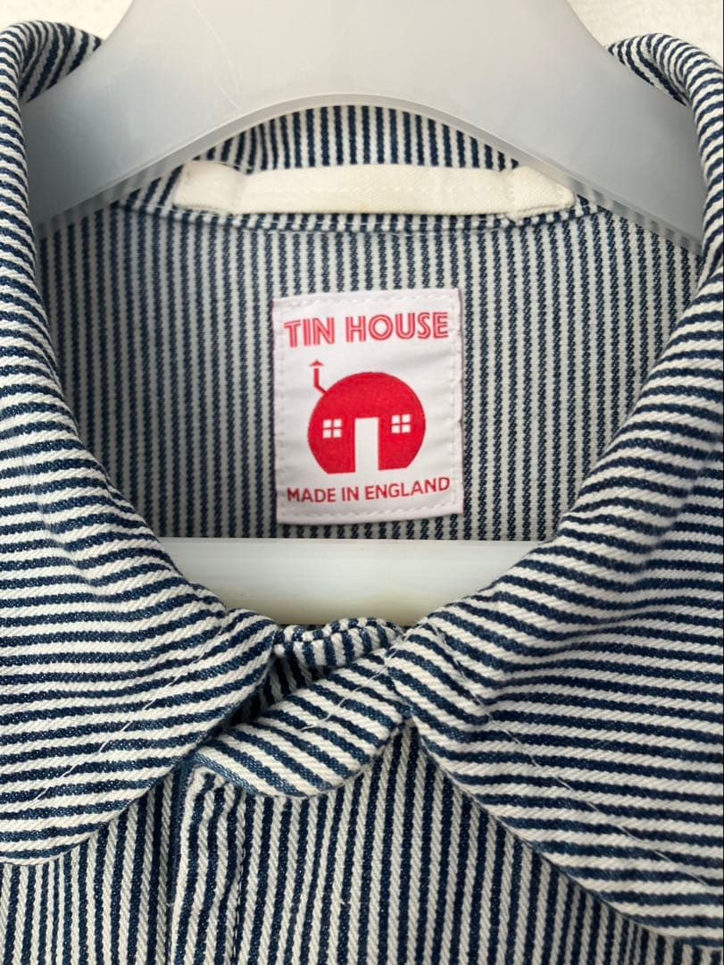 shimi様専用TIN HOUSE ストライプ カバーオール - メルカリ