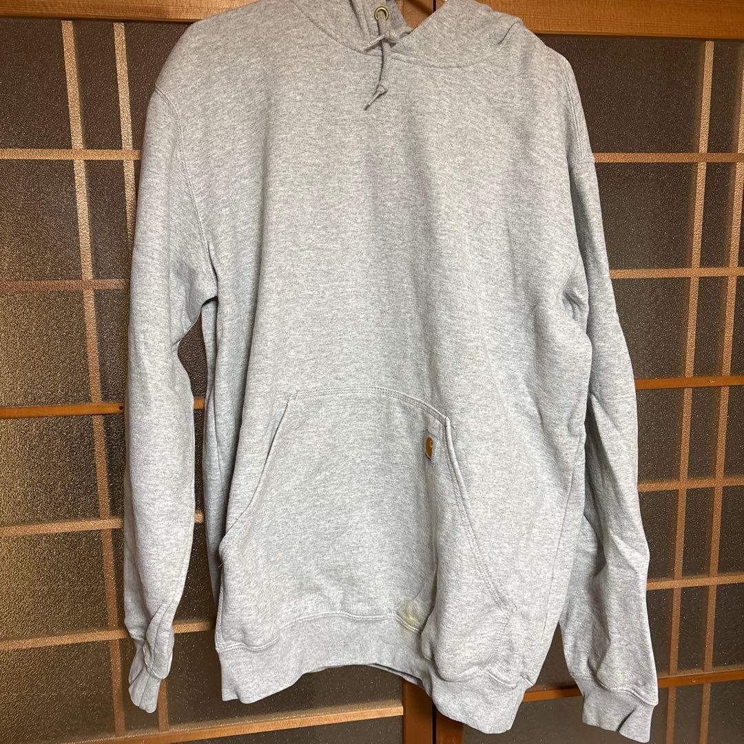 Carhartt グレー フード付きパーカー - メルカリ