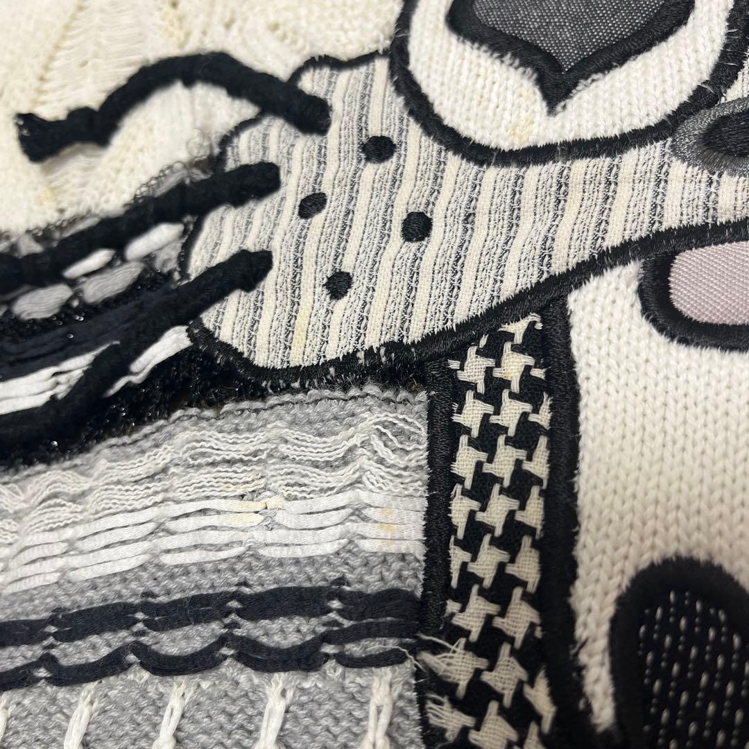 FICCE フィッチェ ニャロメ 3Dニット セーター 編み込み ケーブル L