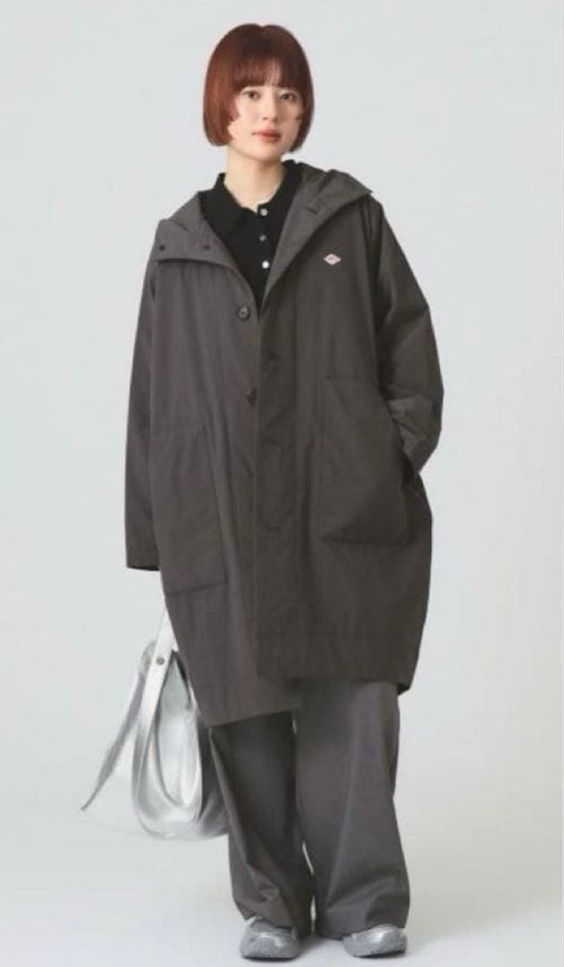 ダントン インサレーションフーデッドコート チャコール 36サイズ