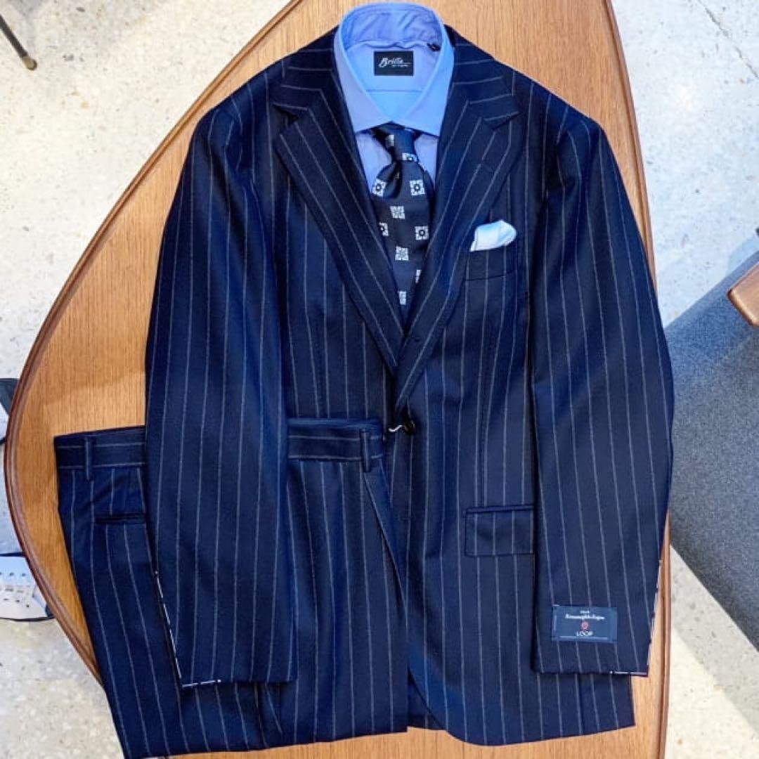 BEAMS F / Zegna チョーク ストライプ スーツ 24春夏最新スーツスタイル｜ビームス ライフ 横浜｜BEAMS