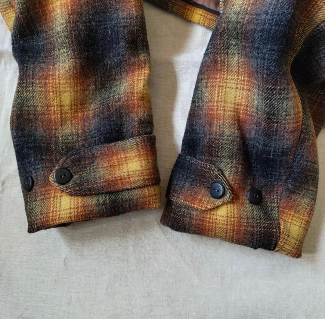 50s 60s オンブレ チェック ウールジャケット CPOジャケット - メルカリ
