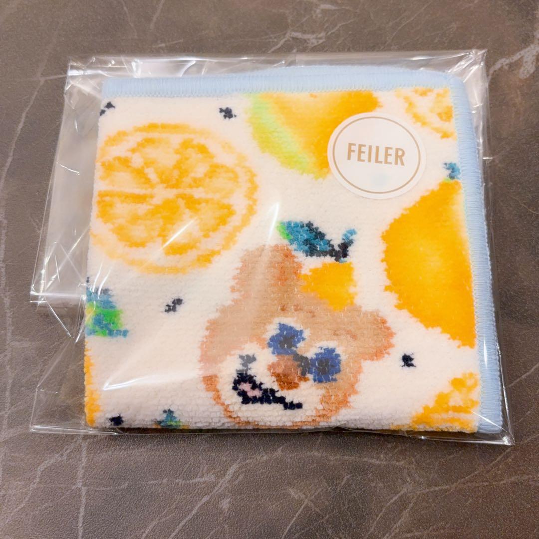 新品未使用 即完売 広島限定 FEILER セトウチ レモン柄 タオルハンカチ
