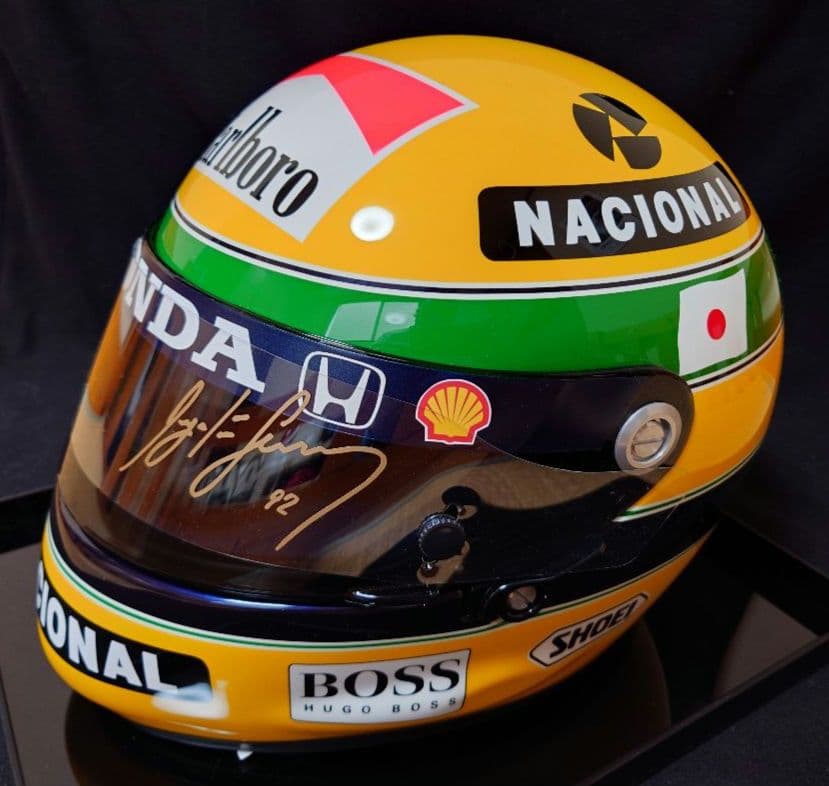 プロフ必読】A.セナ レプリカヘルメット F1 1992年 鈴鹿仕様 極上品質