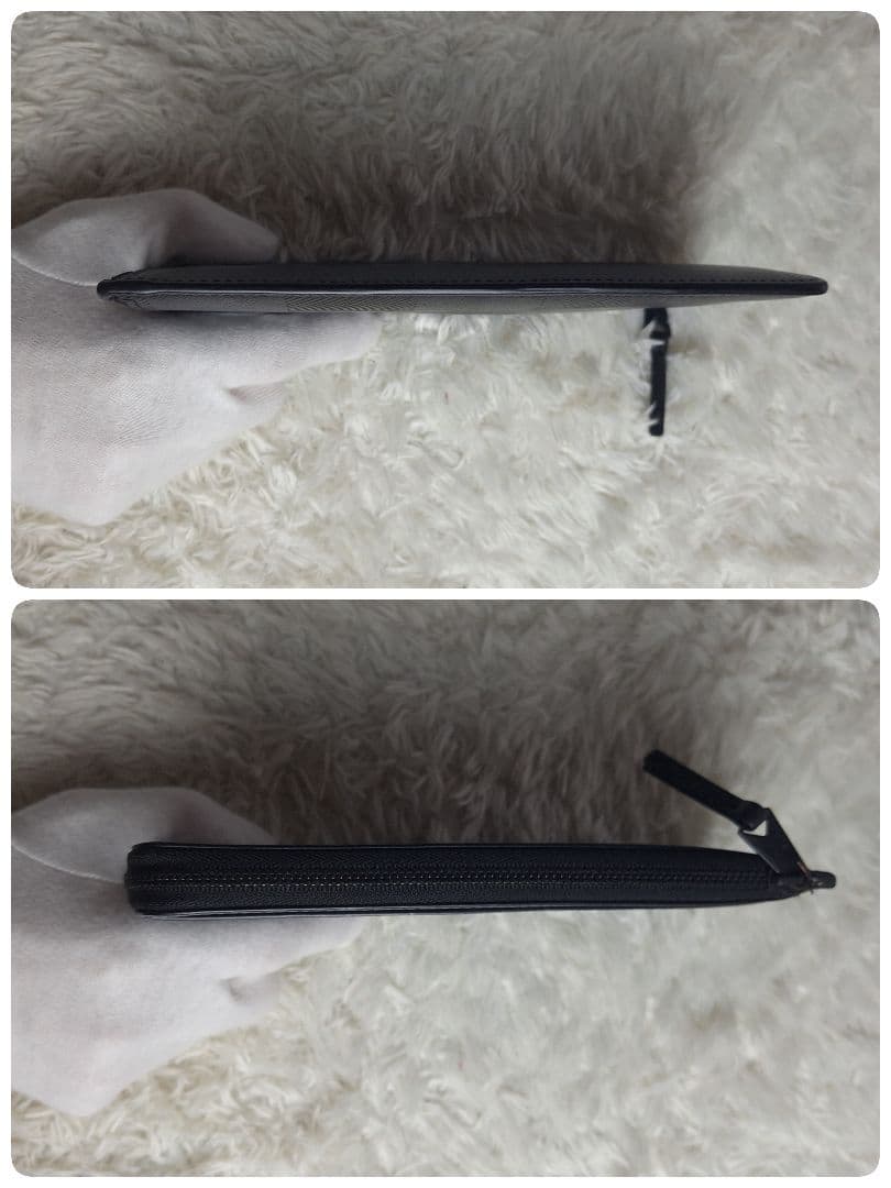 極美品✨近年 ポールスミス L字ファスナー 長財布 チェッカーエンボス