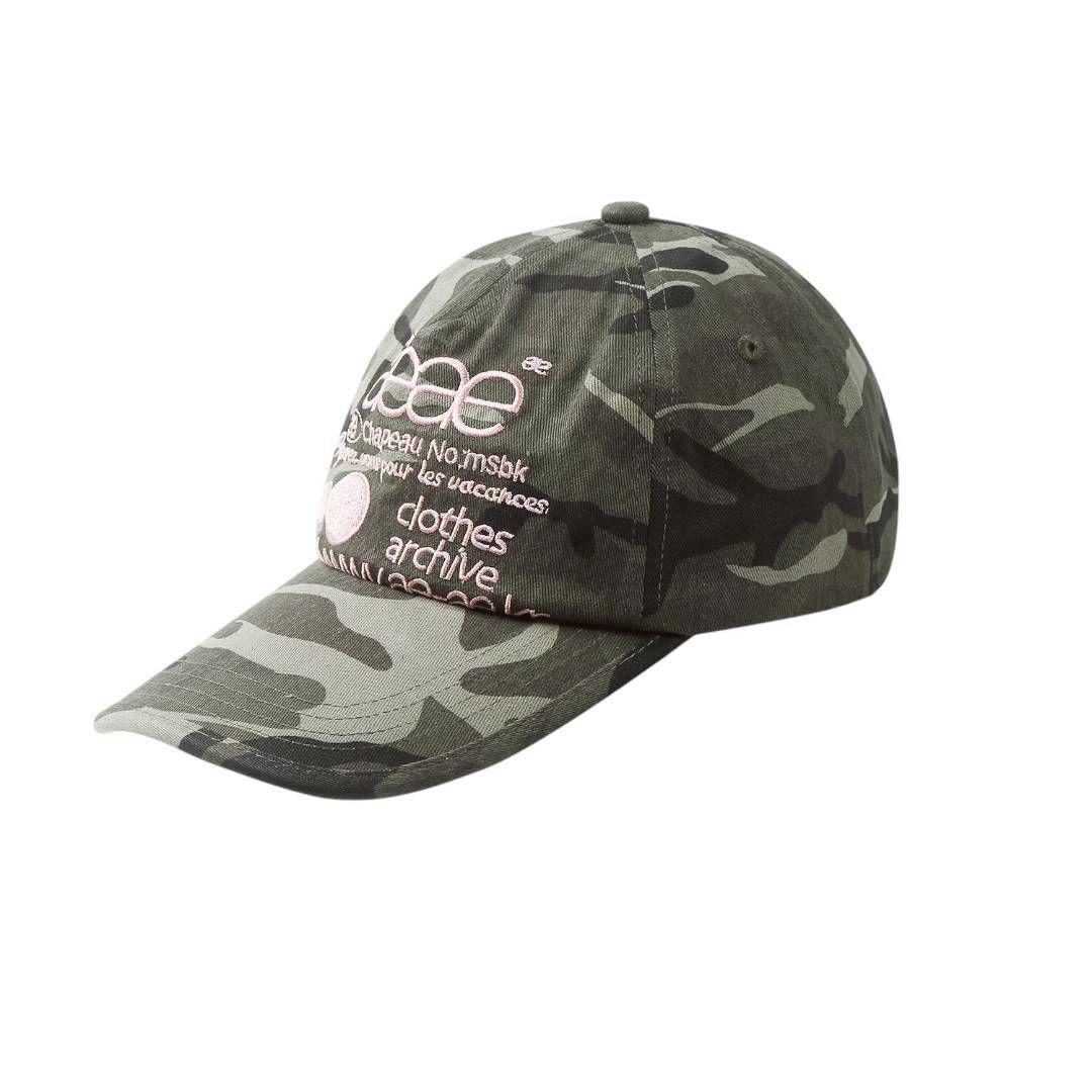 刺繍ロゴ 迷彩ベースボールキャップ aeae - メルカリ