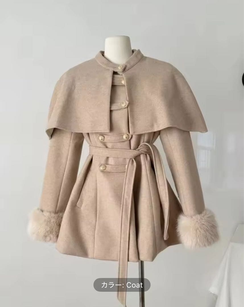 Treat Urself風 Muse fur flare coat