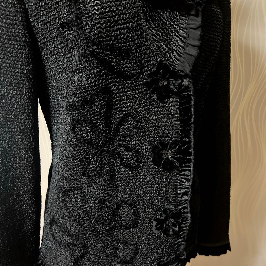 新品タグ付き☆NOKO OHNO ノコオーノ プリーツ ジャケット 花ブローチ